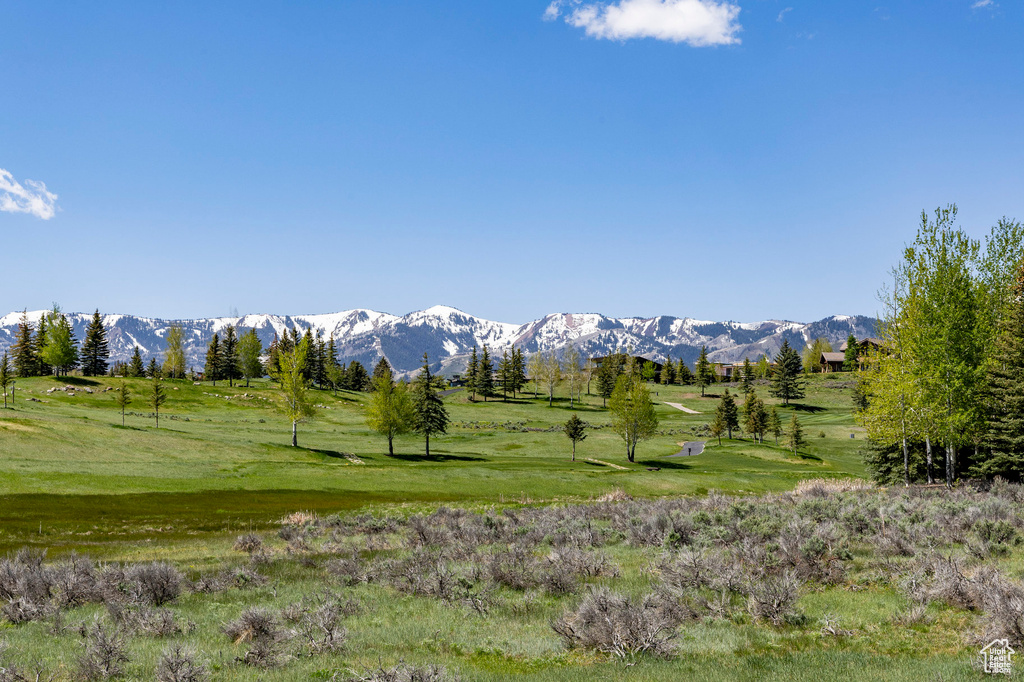 View of home's community featuring a mountain view