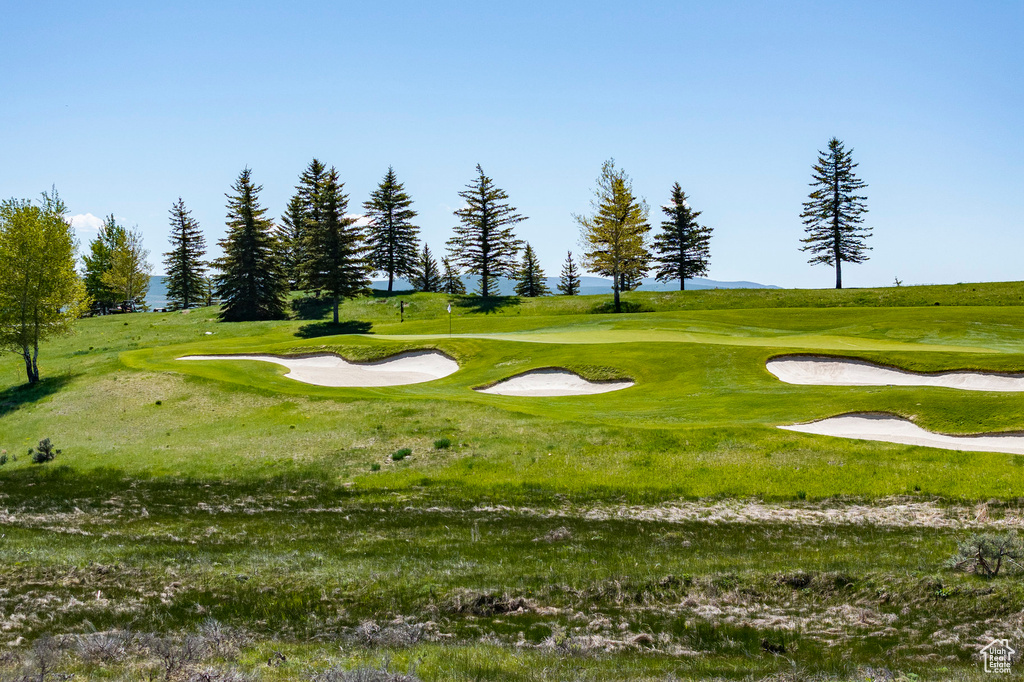 Surrounding community with view of golf course