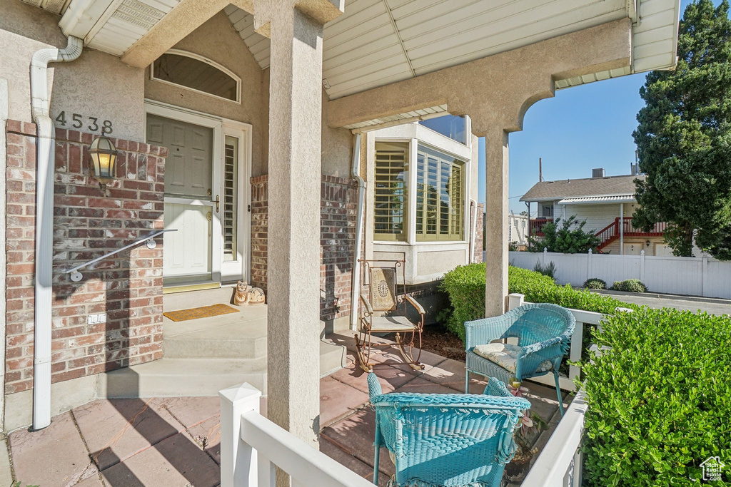 View of patio