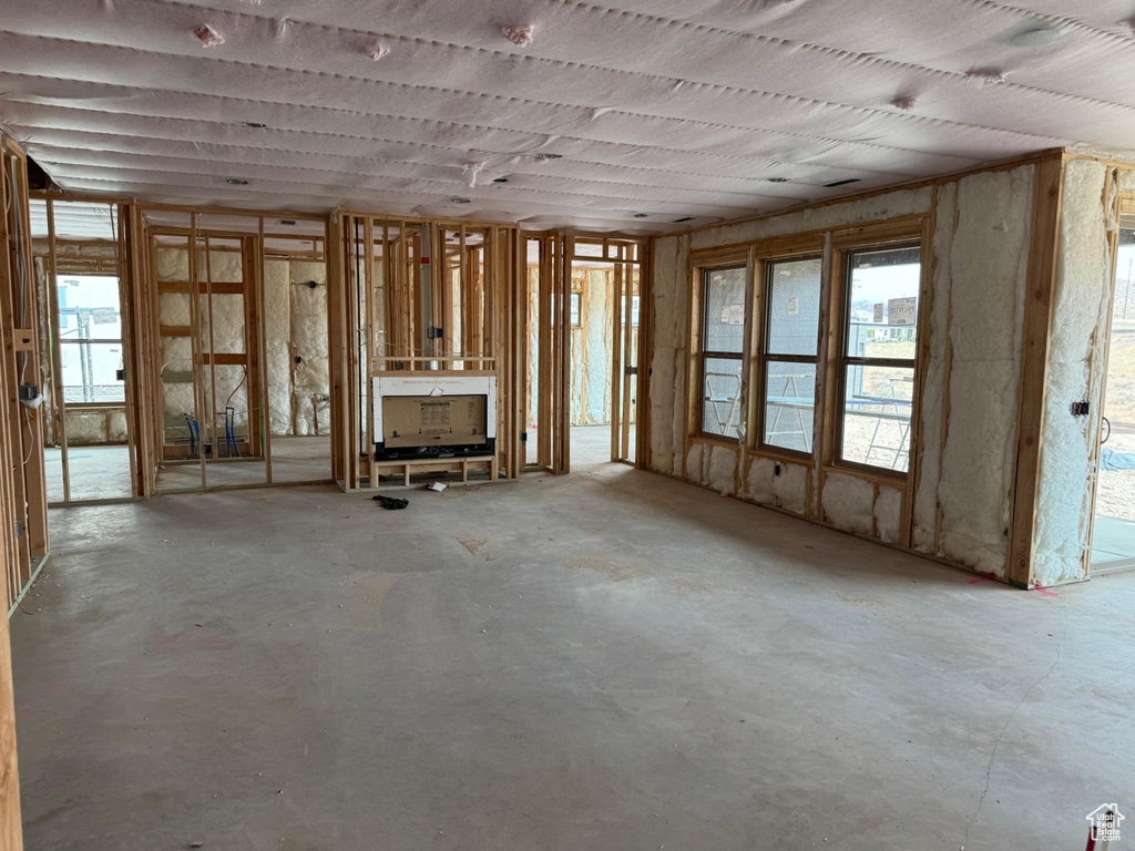 View of unfurnished living room