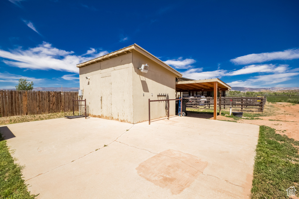 View of outdoor structure with an exterior structure