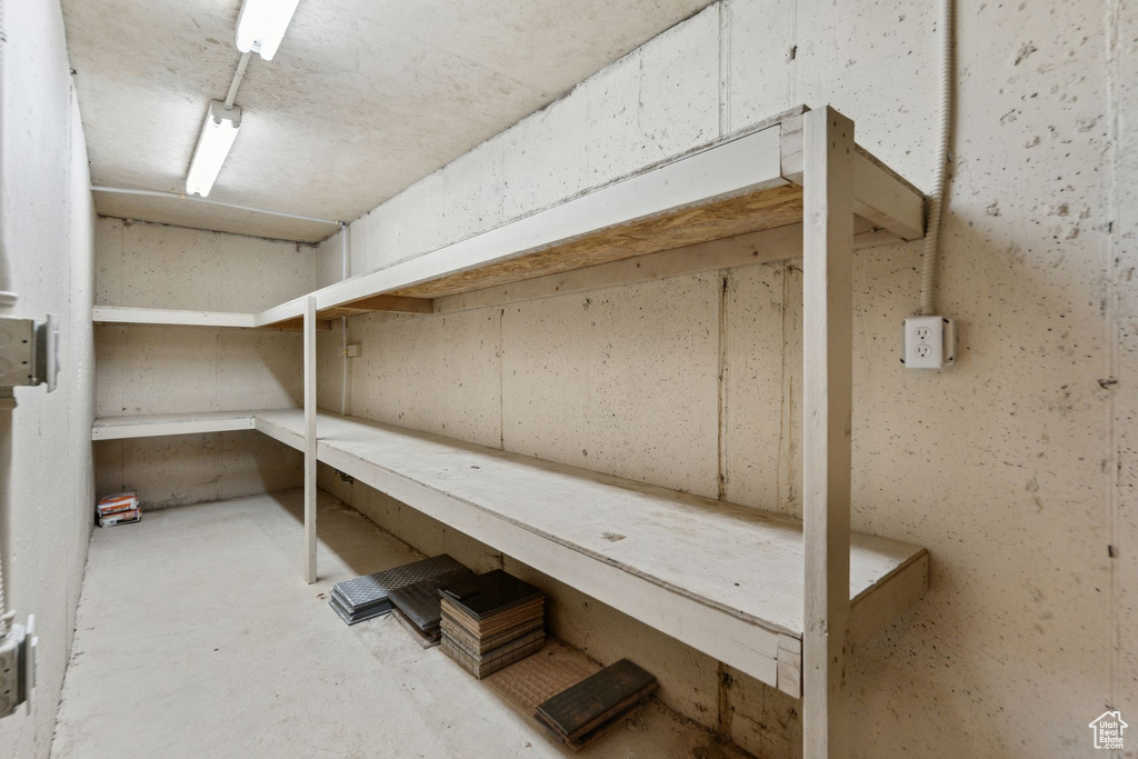 View of storage room