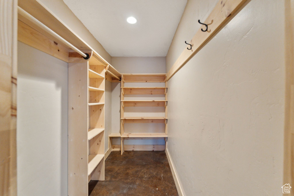 View of spacious closet