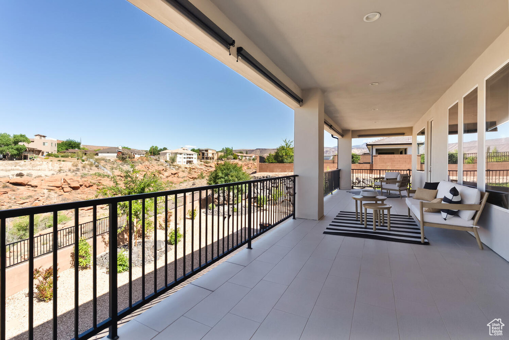Balcony with outdoor lounge area