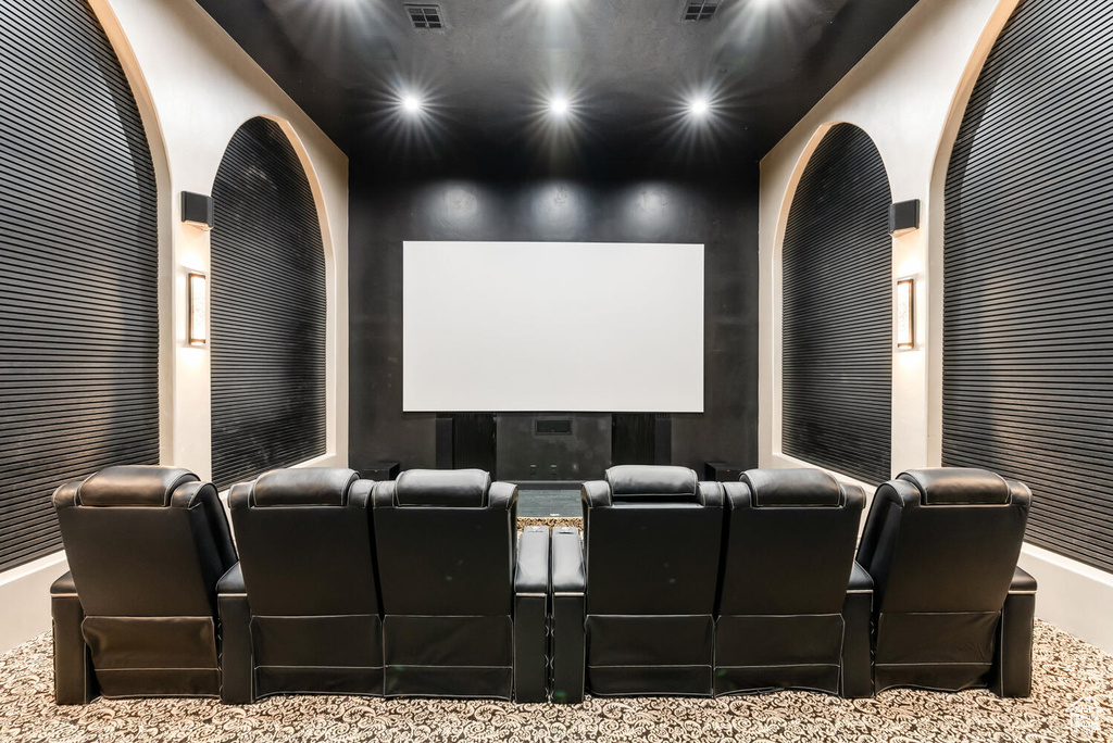 Cinema featuring recessed lighting