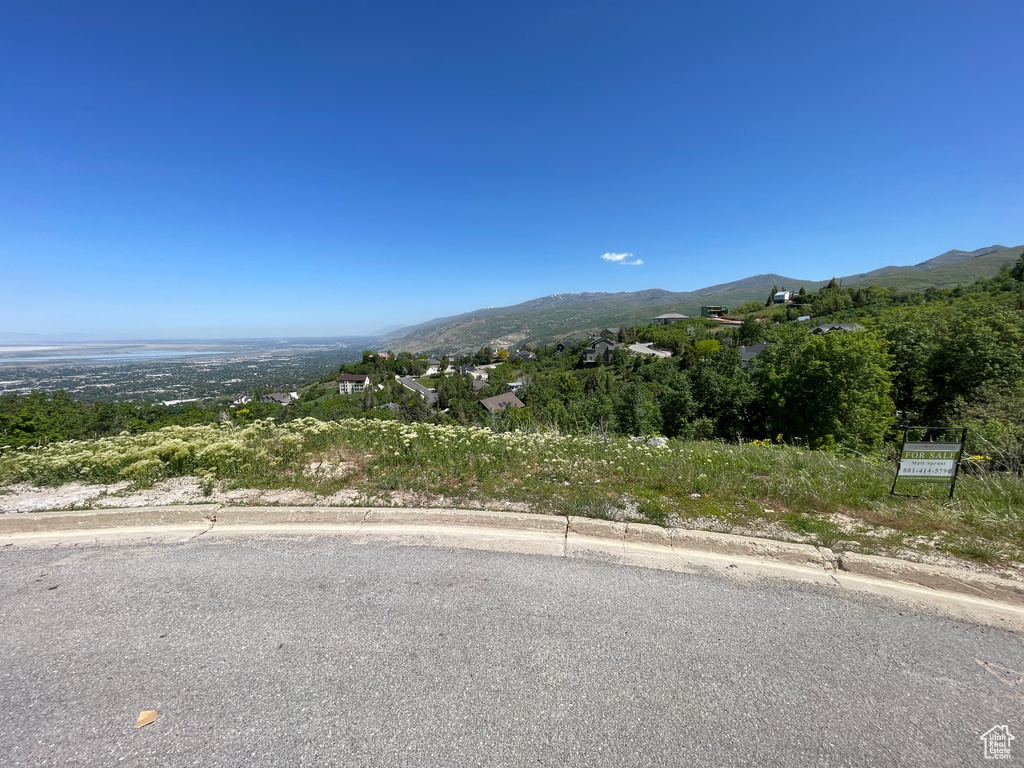 View of mountain background