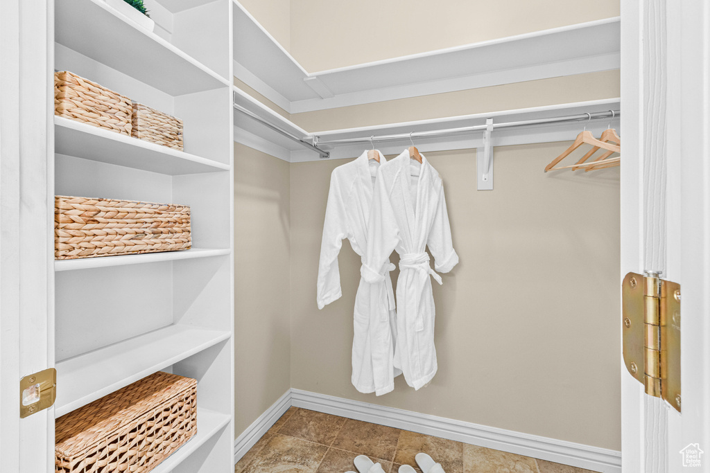View of spacious closet