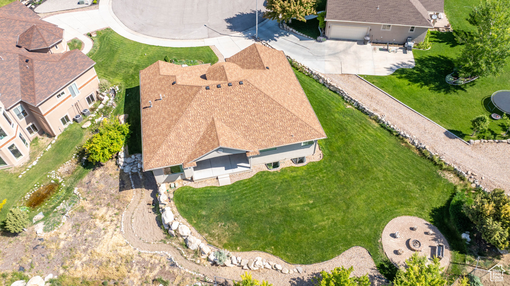 Aerial view of property and surrounding area