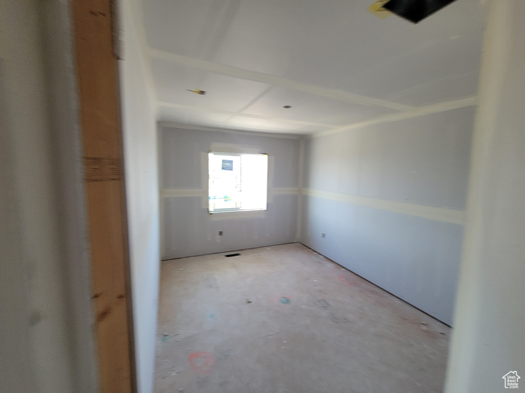 View of spare room