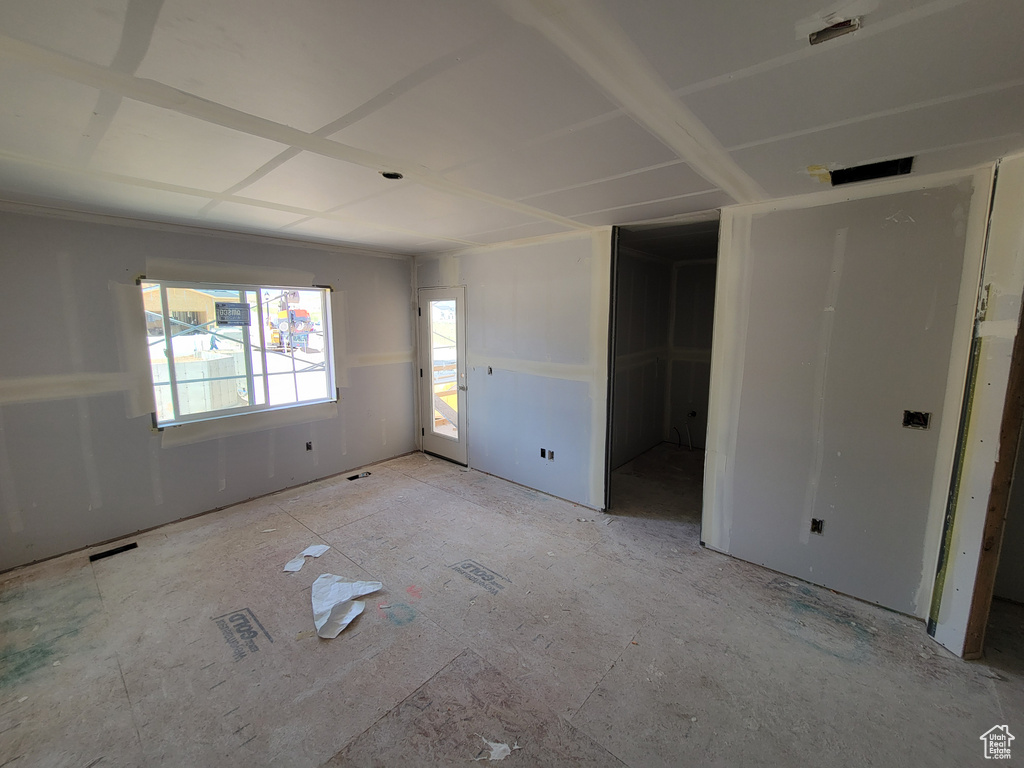 View of unfurnished bedroom