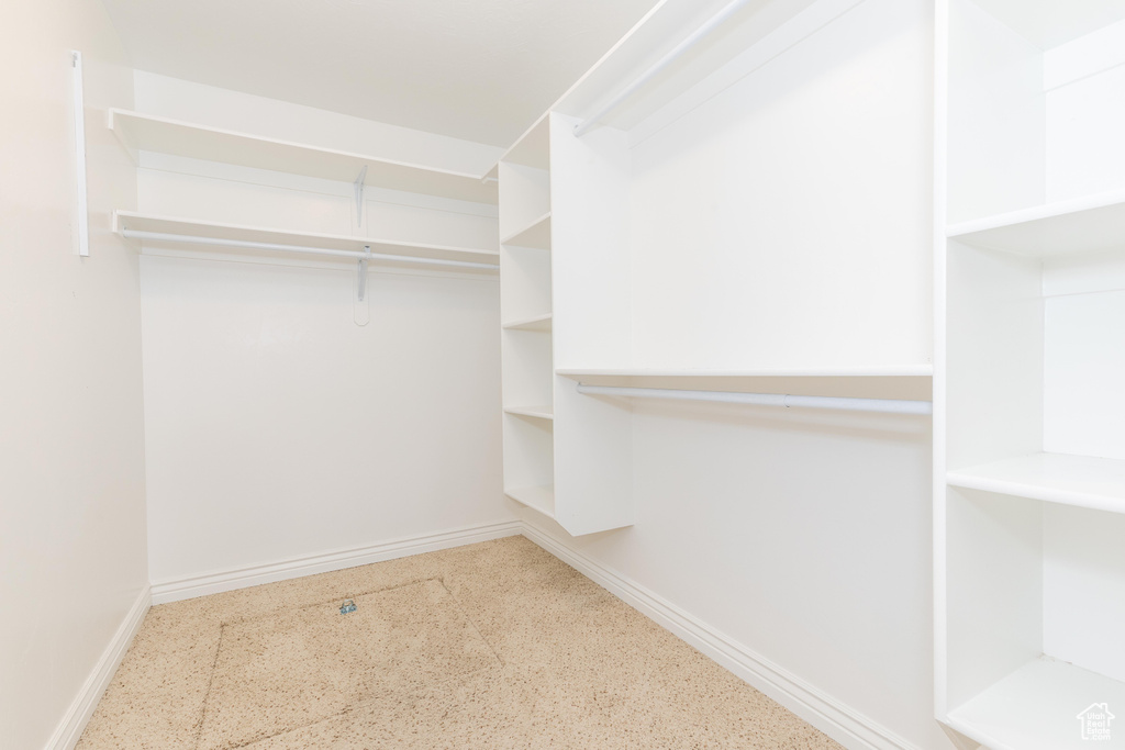 View of spacious closet