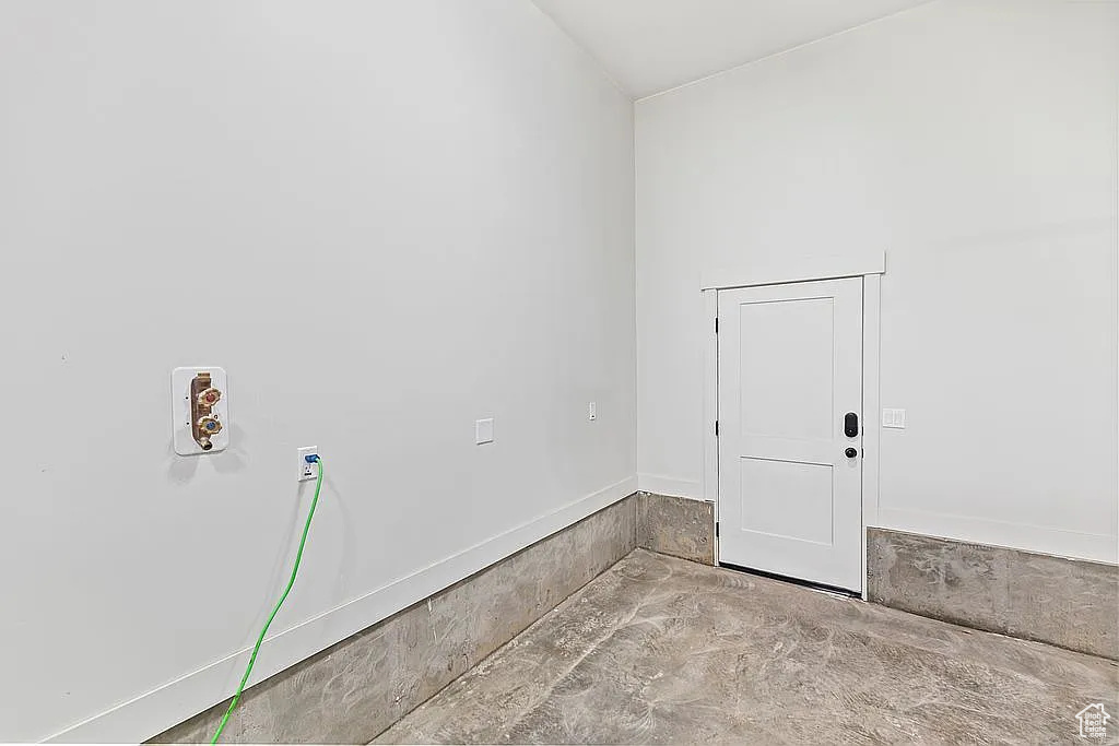 View of laundry area