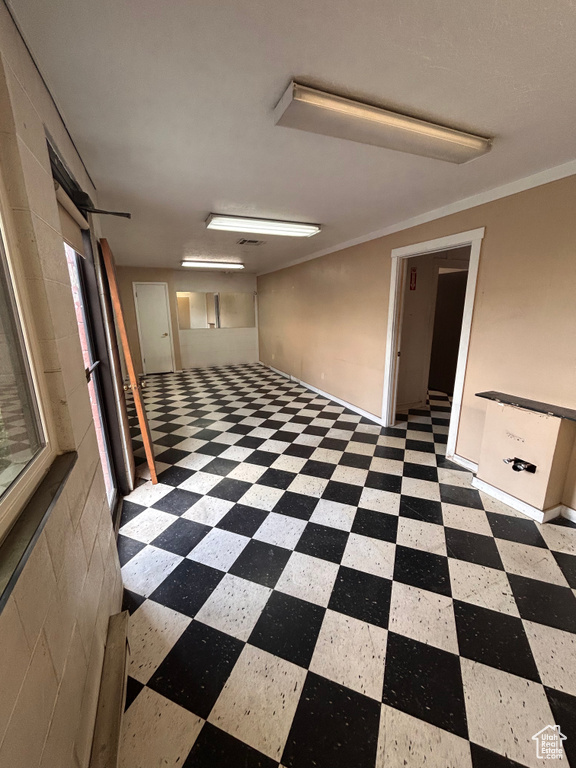 View of finished basement