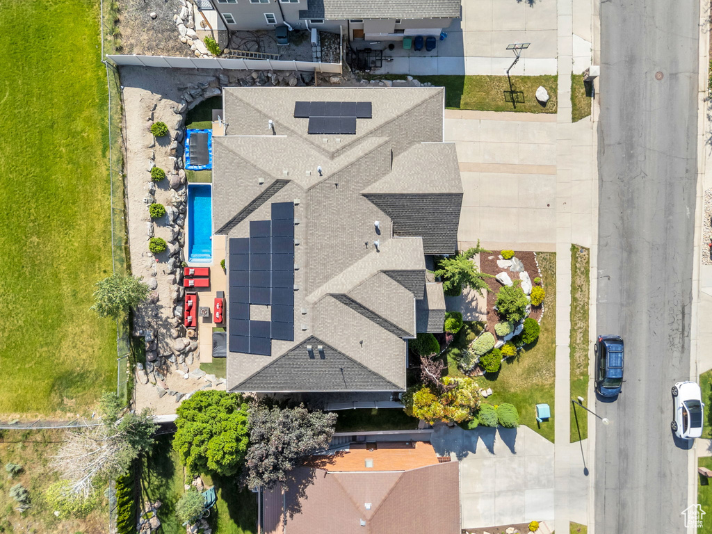 Aerial view of property and surrounding area