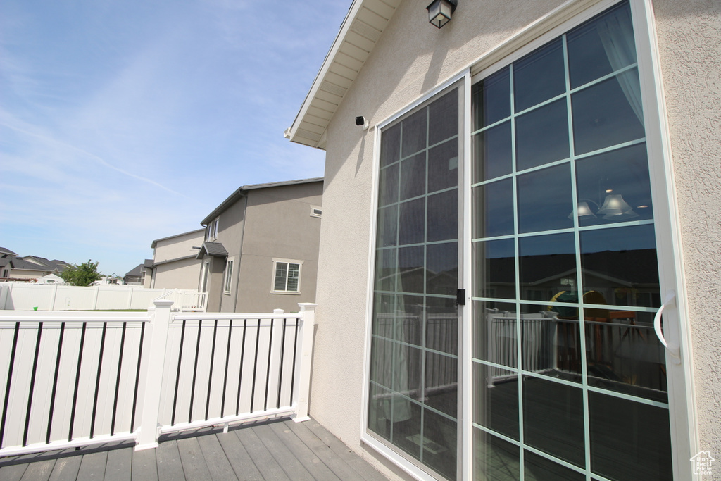 View of deck