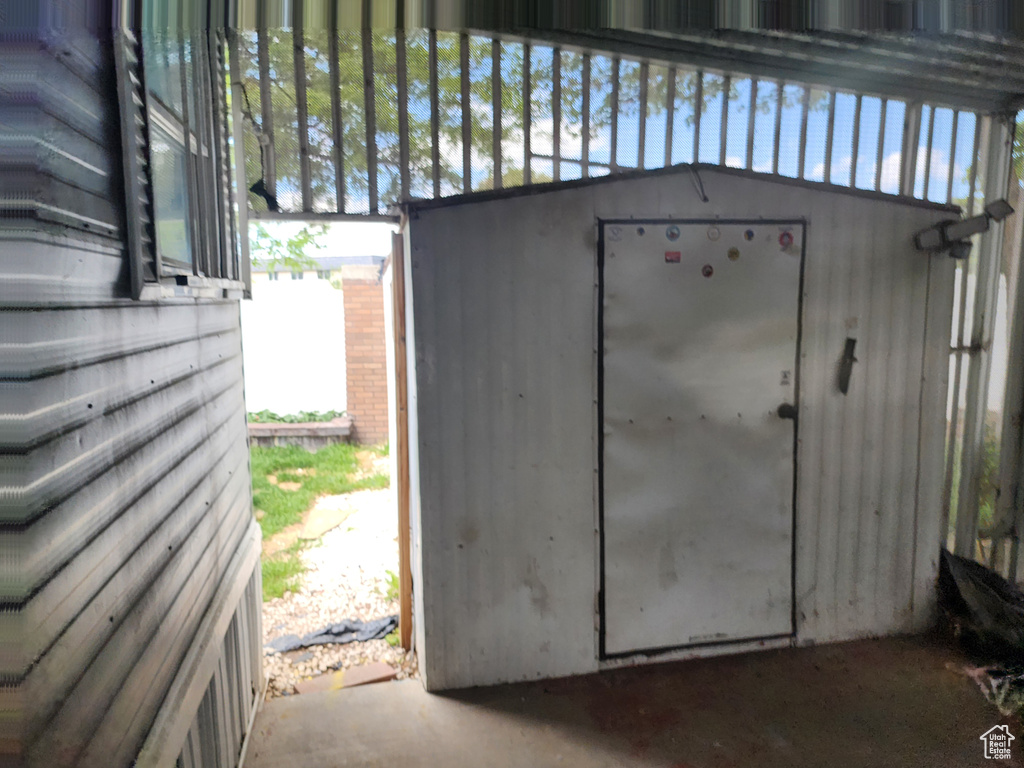 View of outbuilding
