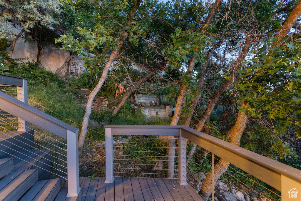 View of deck
