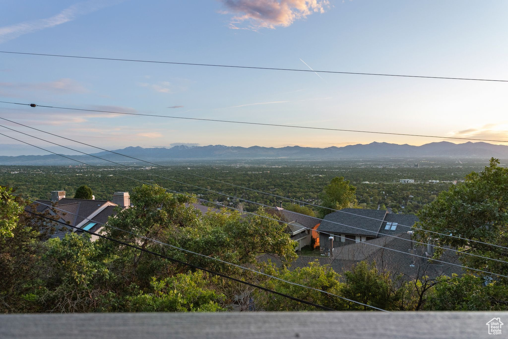 View of mountain background