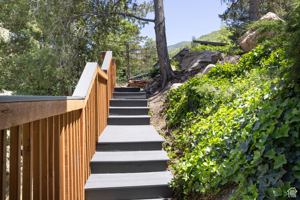 View of stairs