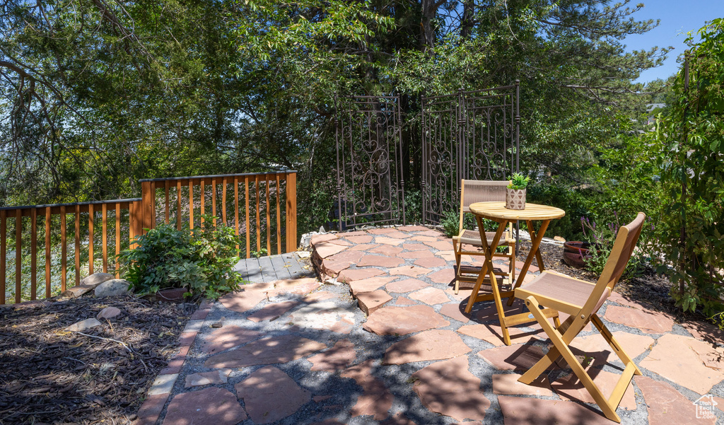 View of patio