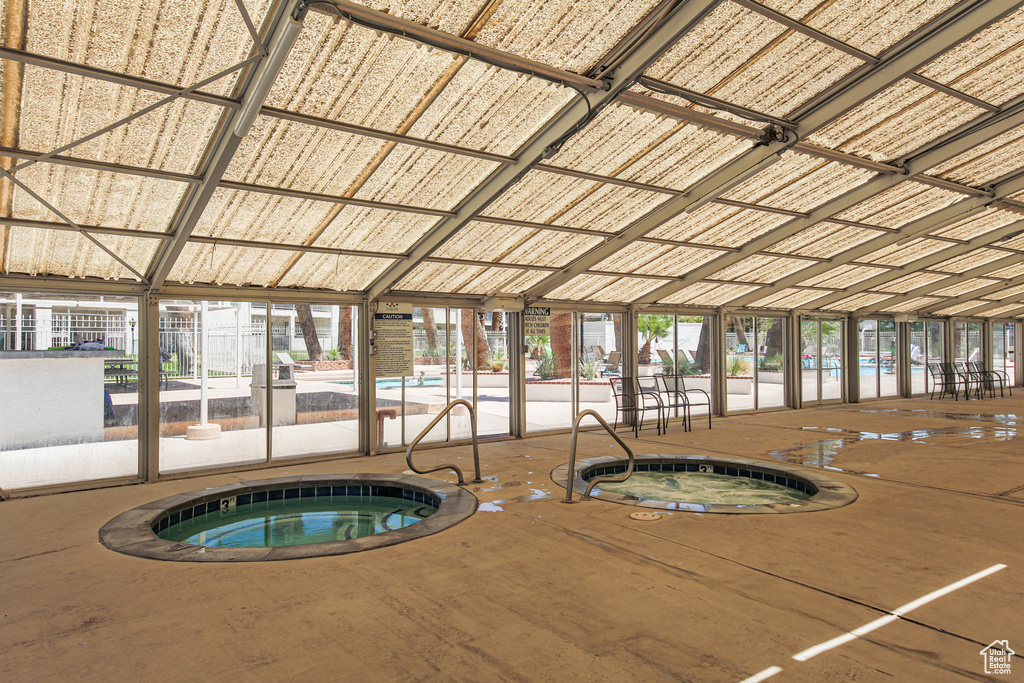 View of pool