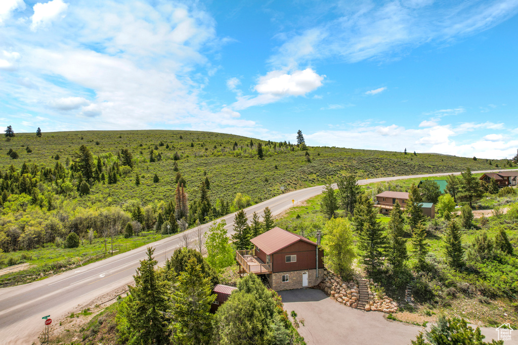 Aerial view of property and surrounding area