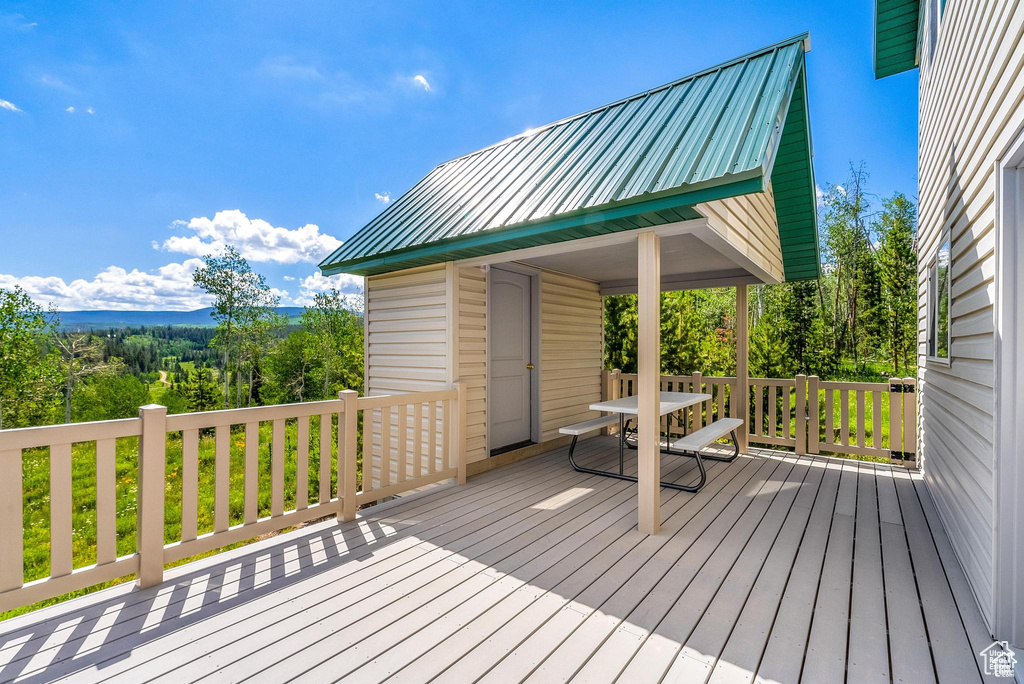 View of deck
