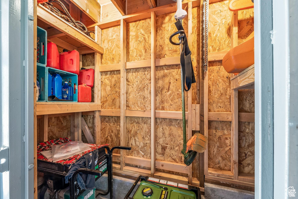 View of storage area