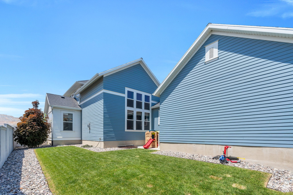 View of rear view of property