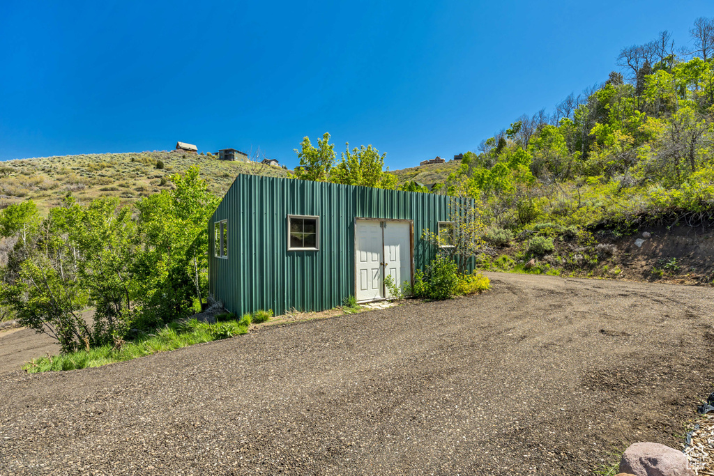 View of outbuilding