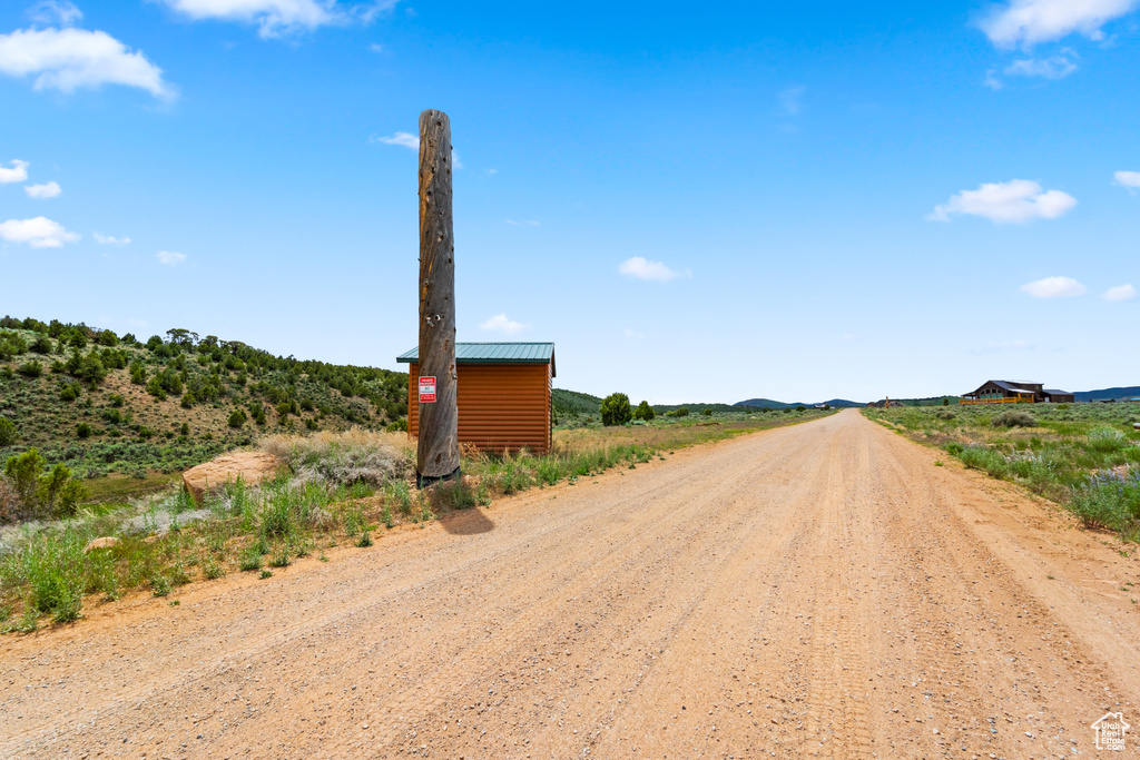 View of road with a view of rural / pastoral area