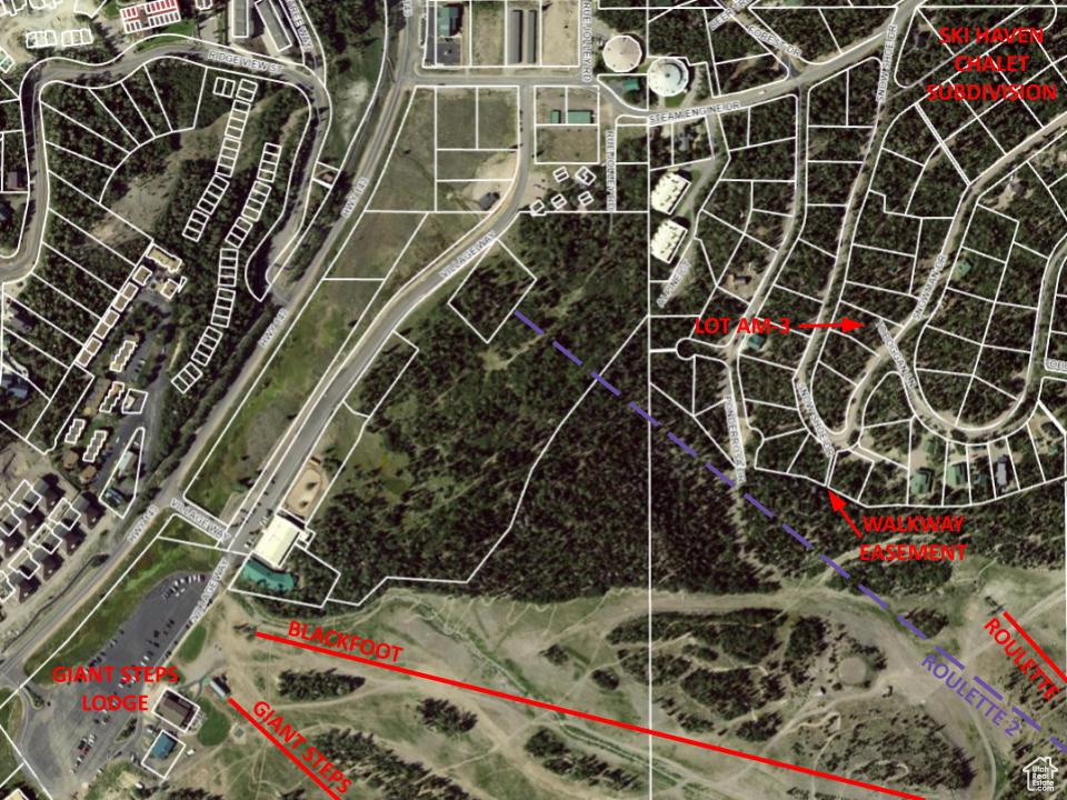 Aerial view of property's location