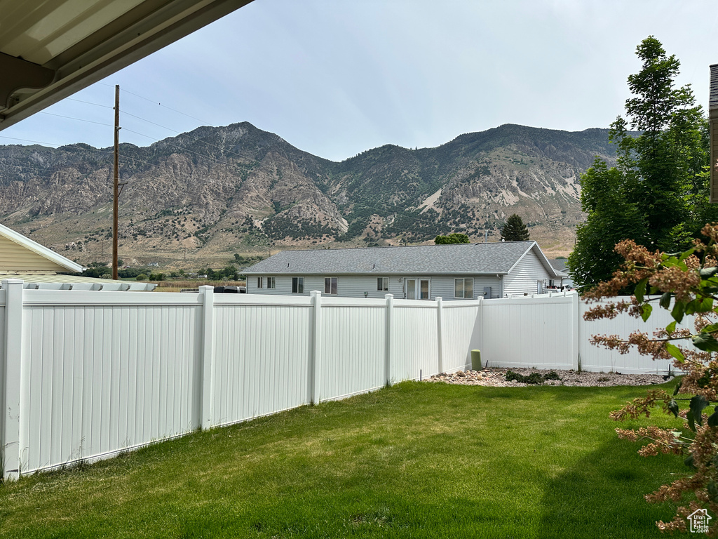 View of mountain background