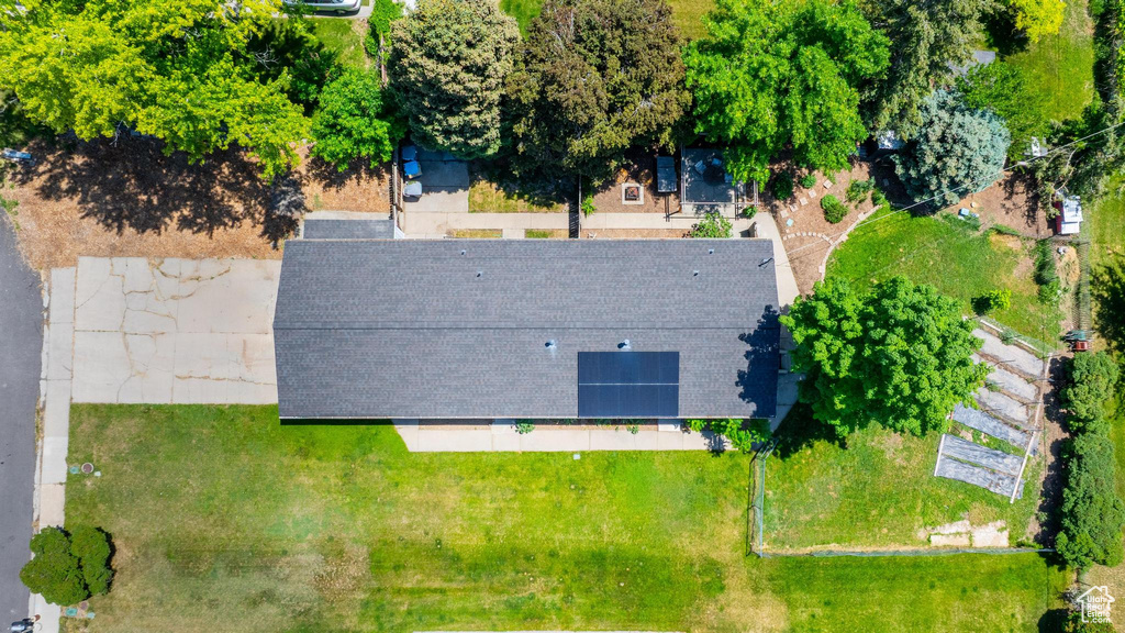 View from above of property