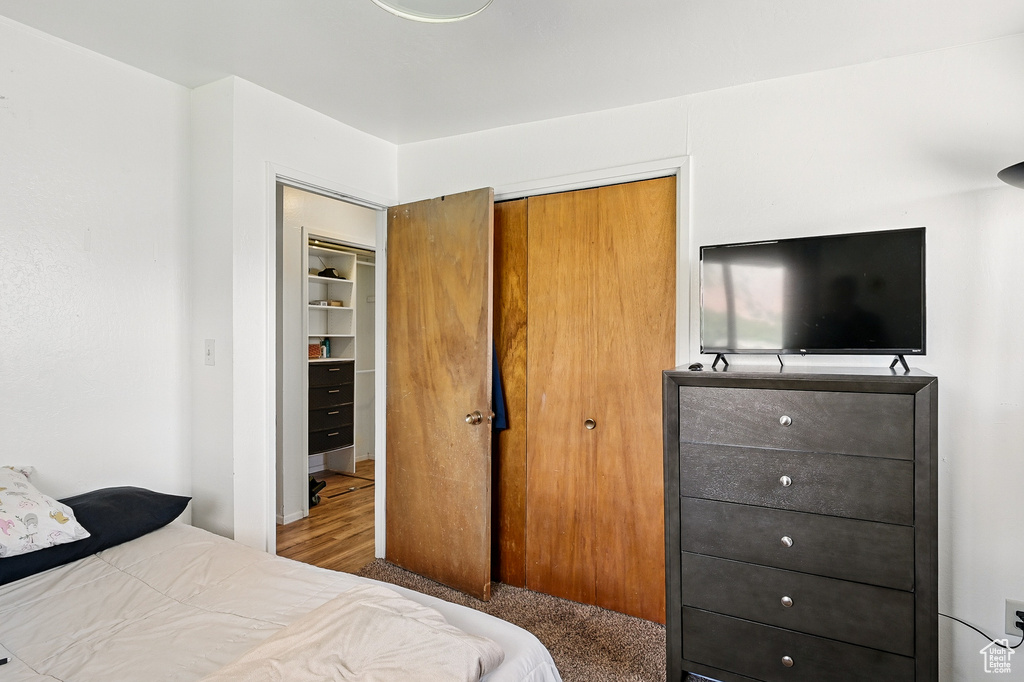 Bedroom featuring a closet