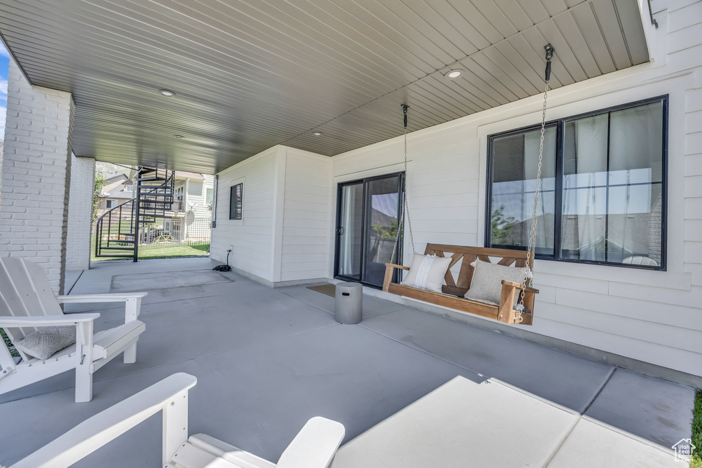 View of patio