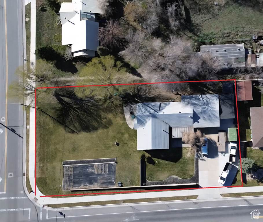 View of property location with property boundaries highlighted