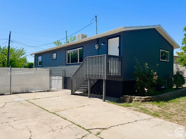 View of back of property