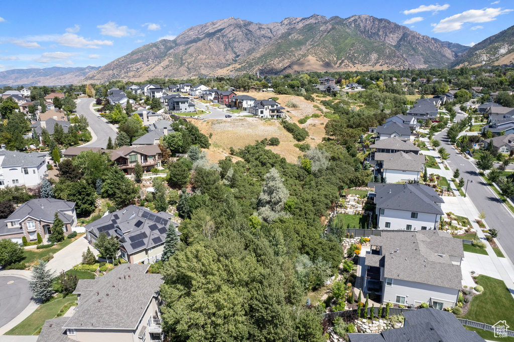 View of property location with nearby suburban area and a mountain backdrop