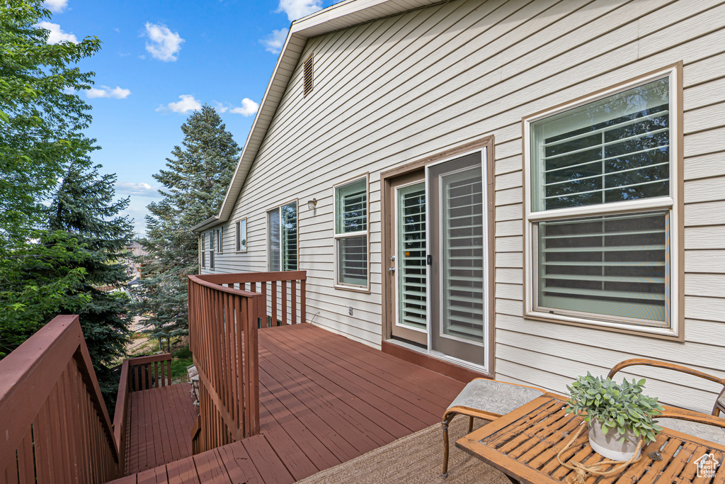 View of deck