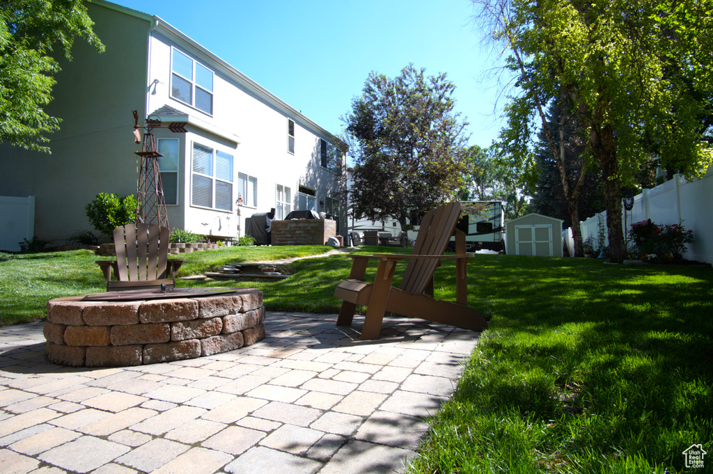 View of patio