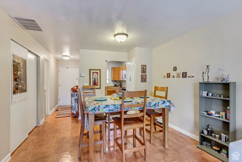 Dining area featuring baseboards
