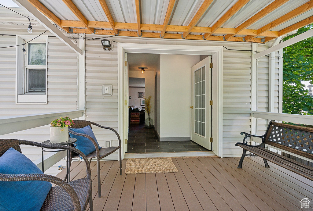 View of deck