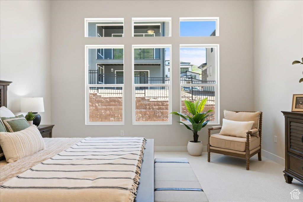 Bedroom featuring carpet flooring