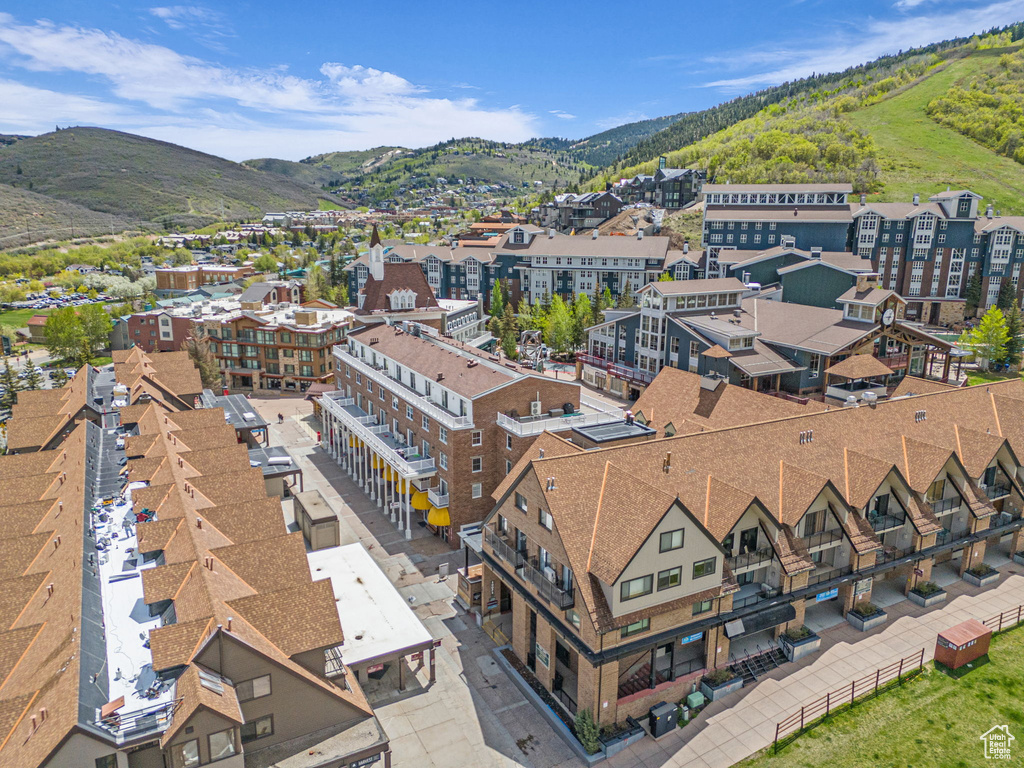 Bird\'s eye view of mountains