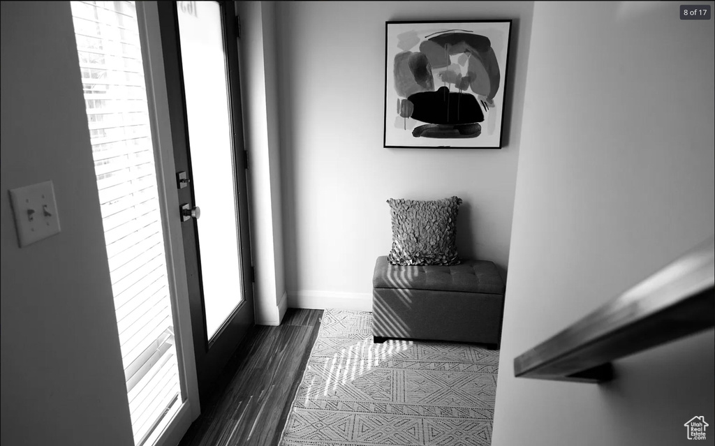 Hall with baseboards