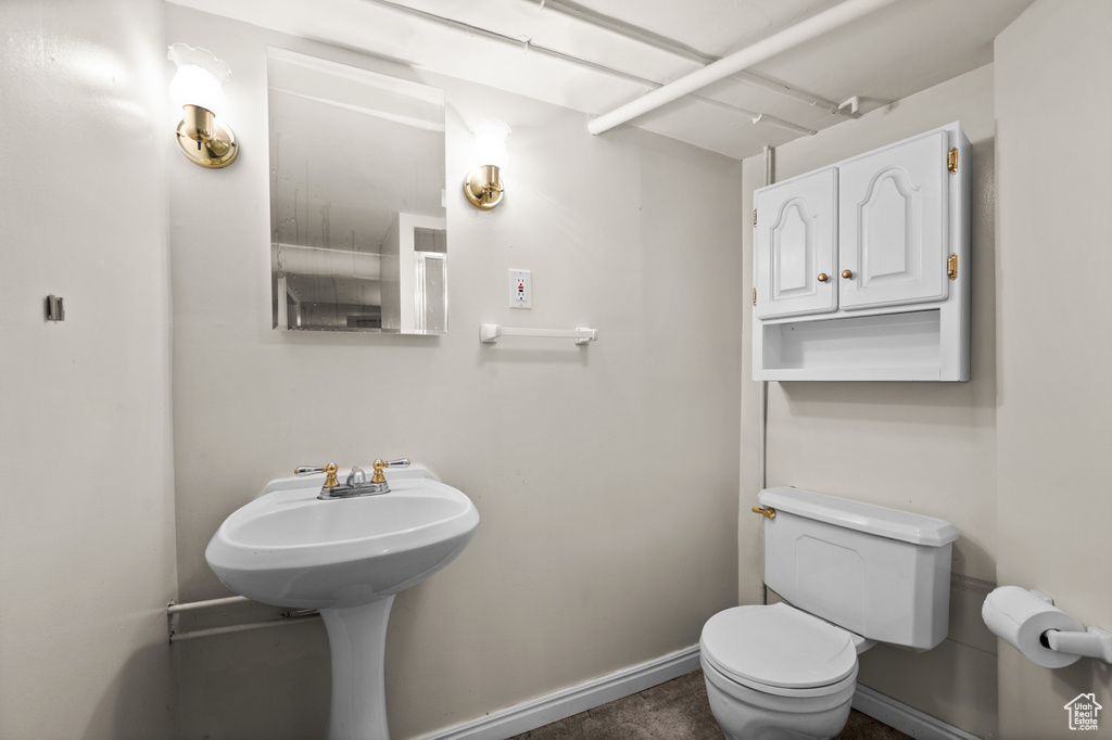 Half bath with toilet