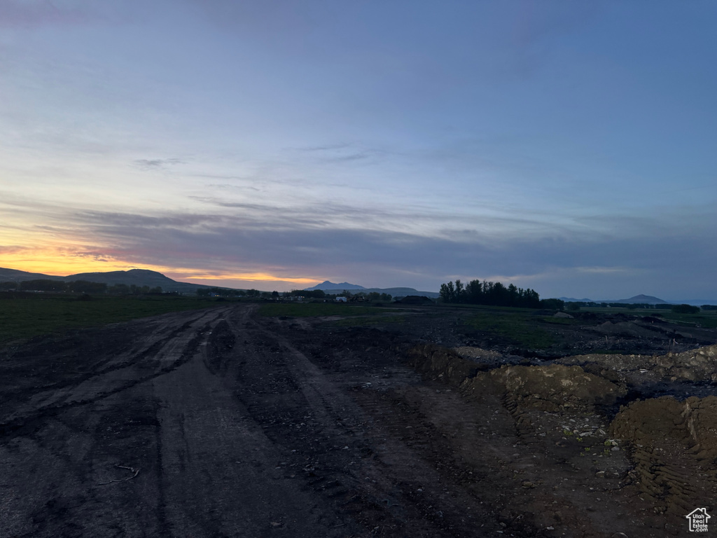 View of road featuring a mountain view