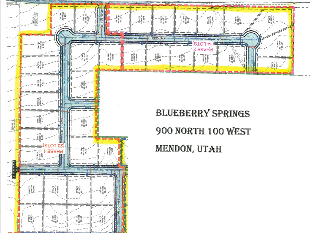 Map / location with property boundaries highlighted