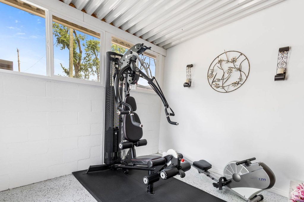 View of workout room